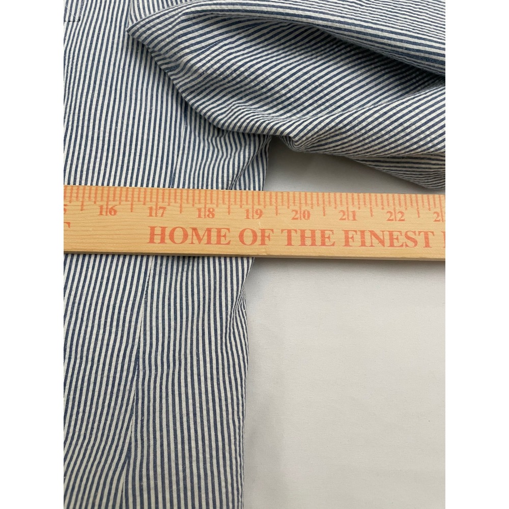 Lauren Ralph Lauren Seersucker Suit Mens 40R Blue White Striped Cotton 2pc - Picture 4 of 15